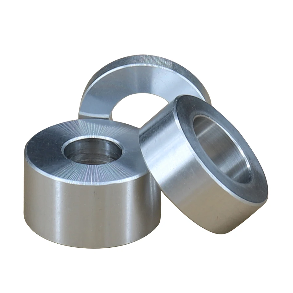 Diámetro 20MM M6 M8 M10 M12 junta de arandela de casquillo de aluminio hueco redondo sin rosca espaciador espaciador espesor 2/2/4/5/6/7/8/9/50mm