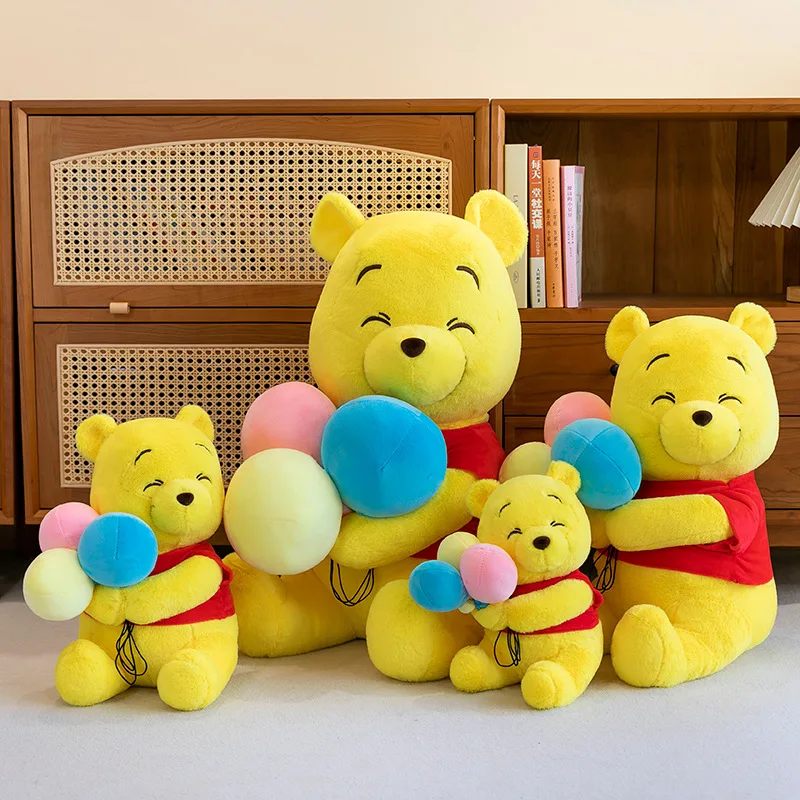 디즈니 귀여운 곰돌이 푸 플러시 인형 귀여운 테디 베어 어린이 생일 선물 플러시 베개 클로 머신 경품