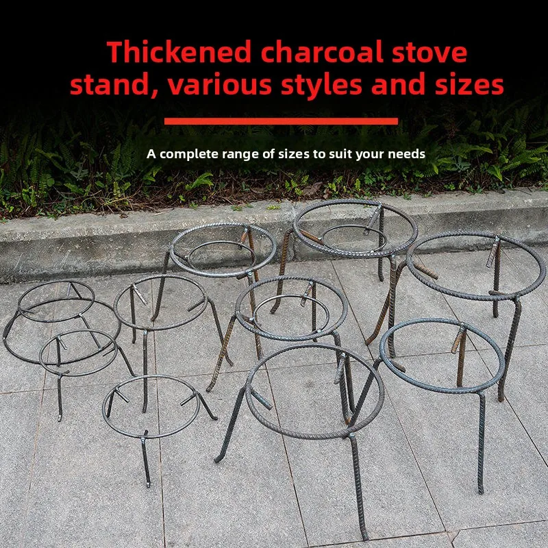 Handmade Iron  Barbecue Grill Stand Multi-Purpose Firewood Support Frame  Steel Structure Kitchen Cooking Utensils