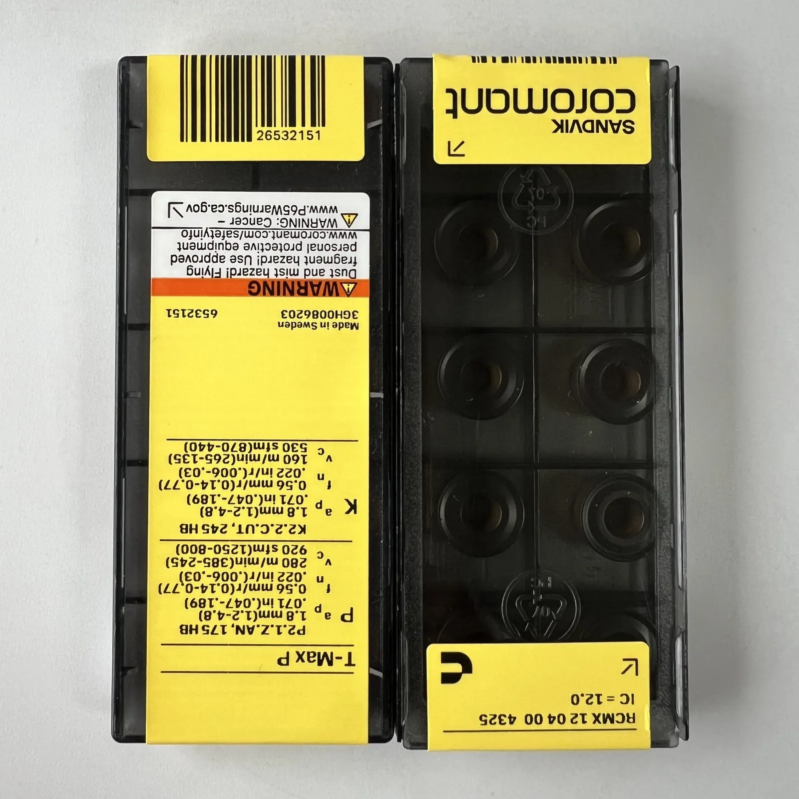 

SANDVIK / RCMX120400 4325 / Original Swedish hard alloy blade 10 Pcs