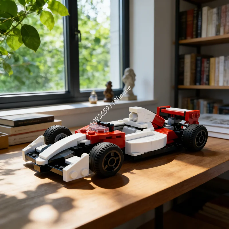 163-個-moc-車アイルトン-セナ-s-マクラーレンズ-7-モデルビルディングブロックフェスティバルギフト建築クリエイティブアイデアおもちゃ教育レンガ