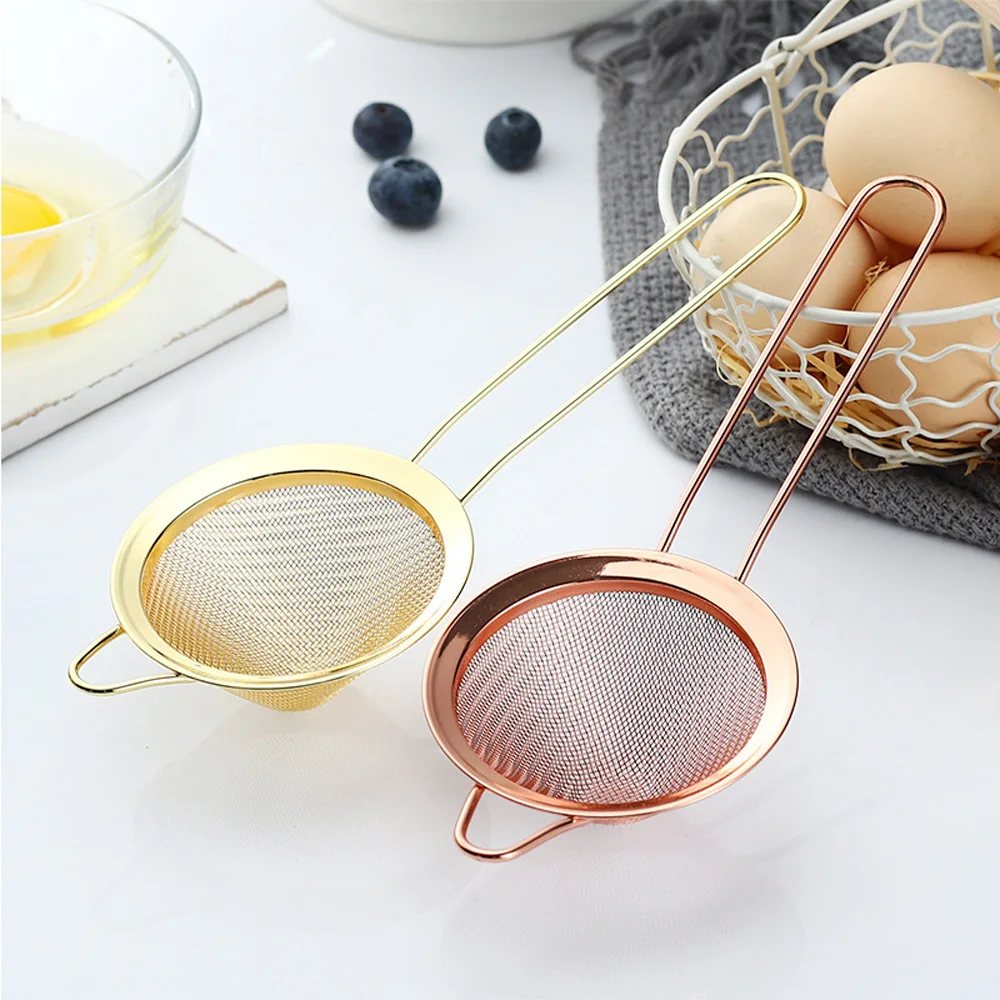 

Multifunction Practical Kitchen Gadget Sifting Baking Kitchen Cocktail Filter Colander Oil Skimmer Strainer