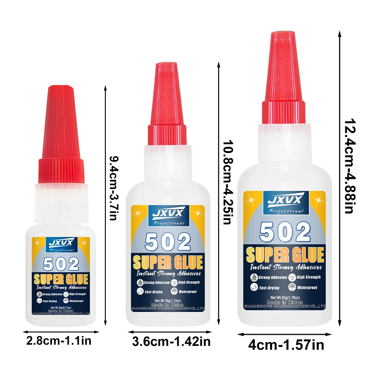 1-3 قطع 50 جرام عالية الجودة 502 غراء فوري فائق القوة شفاف بدون تبييض يجف بسرعة في 5 ثوانٍ قابل للتطبيق على خشب الكراسي والخزائن والأسوار الخشبية والمطاط.