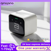 Qingping Smart Air Detector Lite CO2 PM2.5 PM10 Temperature Humidity Monitor Touch Screen Works With Apple HomeKit Mi home APP