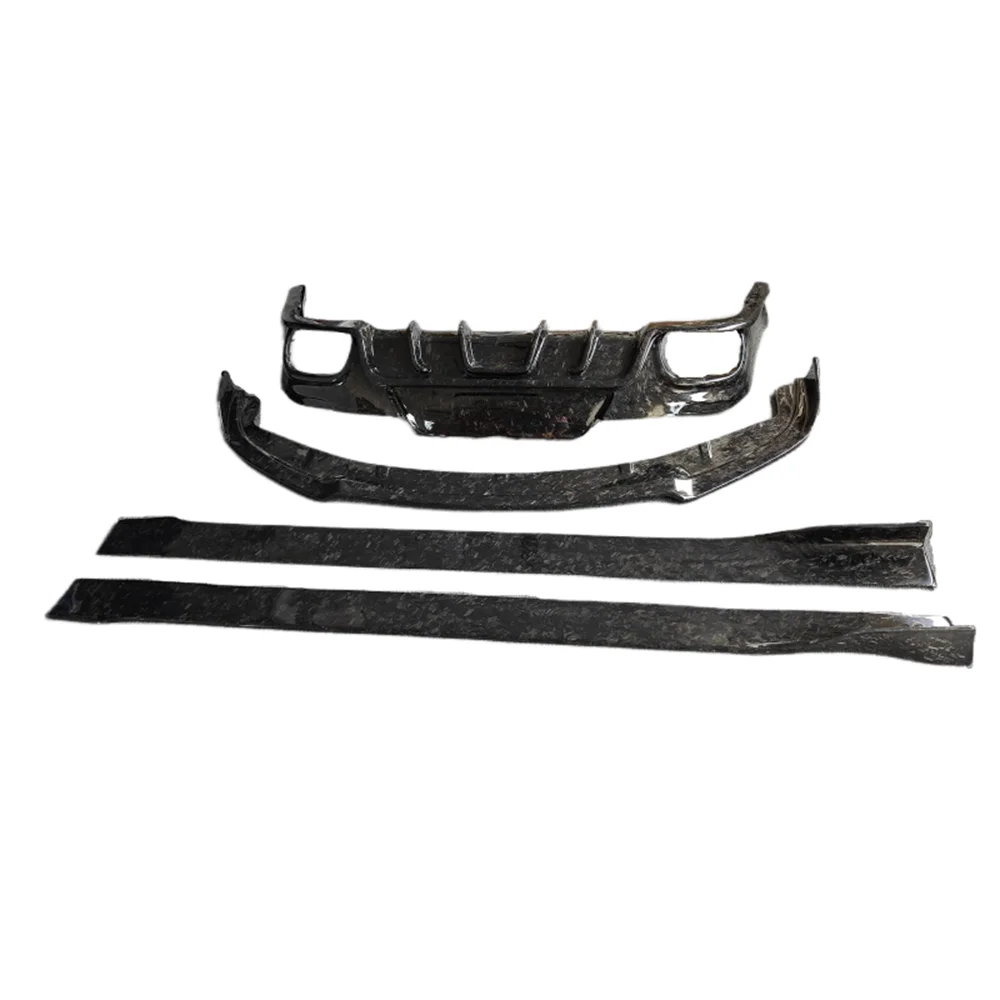 

Upgraded Carbon Fiber Forged Front Lip Side Skirt and Rear Spoiler Dual Rear Wing Body Kit for Porsche Panamera 970 Aged 14-16