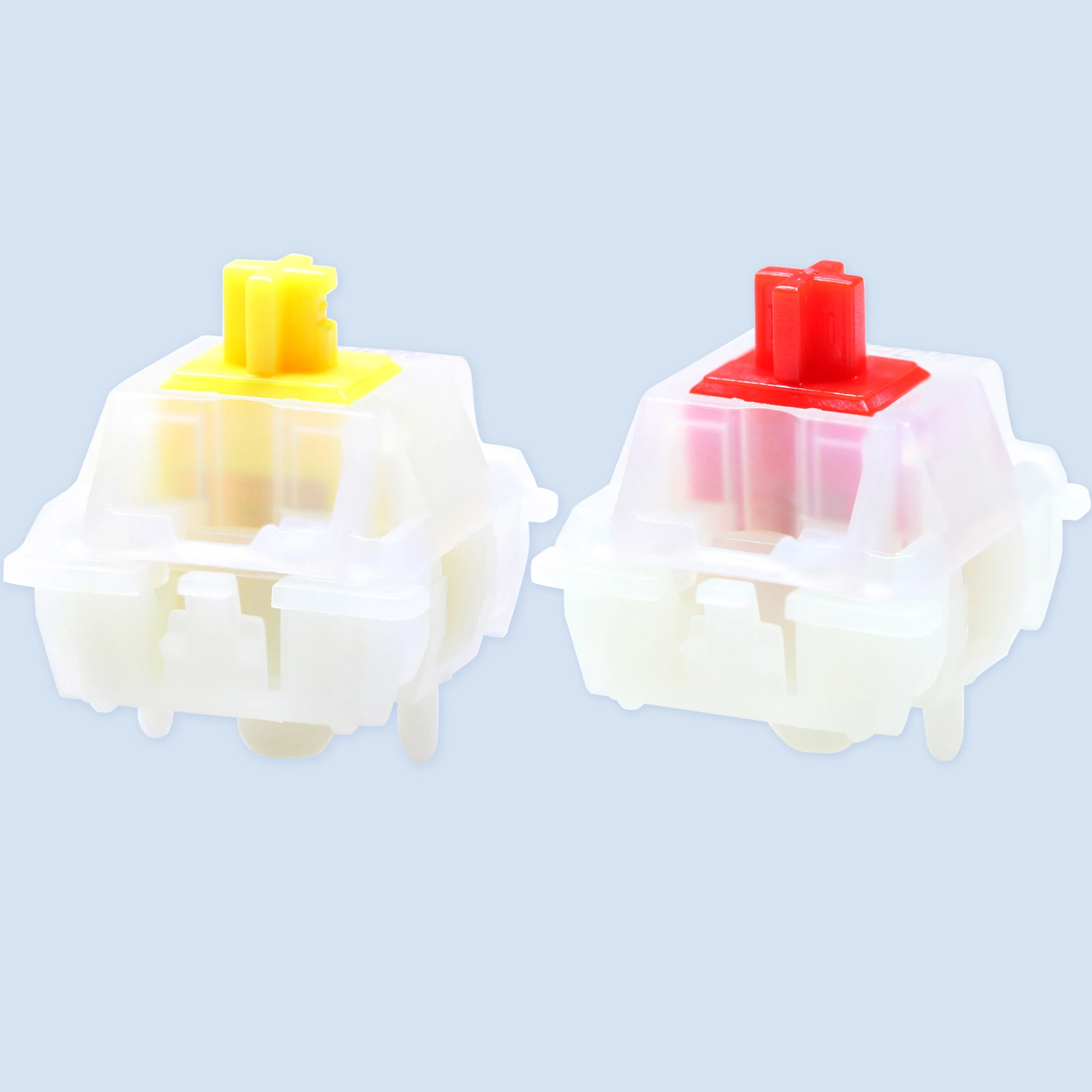 Gateron Milky Pro Switch 5pin RGB Linear Tactile Yellow Red Switch for Mechanical Keyboard Pre Lubed Nylon PA66 45g 50g POM SMD