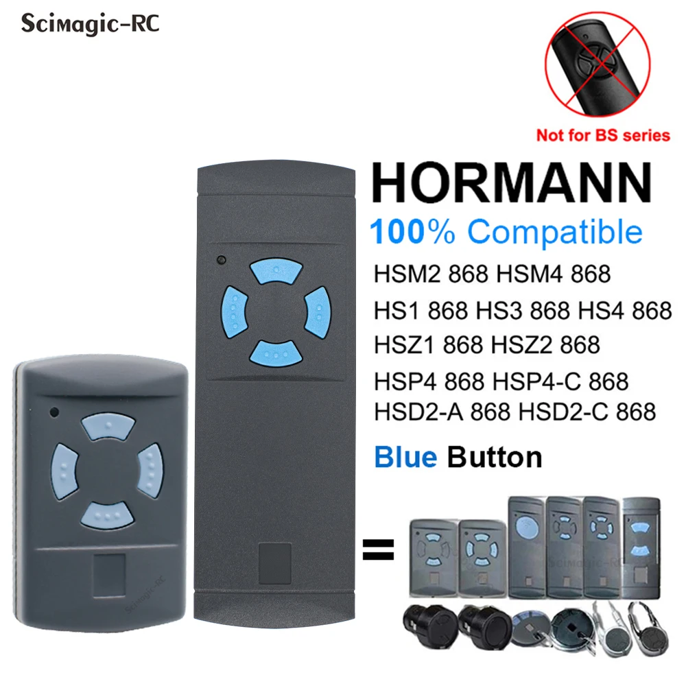 Пульт дистанционного управления HORMANN, 868 МГц, HORMANN HSM4 HSM2 HS2 HS4 HSE2 HSE4 HSZ1 HSZ2 HSP4, 868,35 МГц, переключатель контроллера гаражных ворот