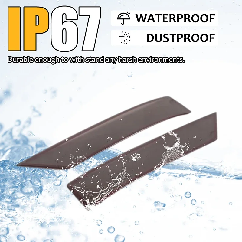 

For Cadillac Escalade 2021-2023 ABS Transparent Gray Car Rear Fog Lamp Cover Sticker Car Exterior Protection Accessories 2pcs