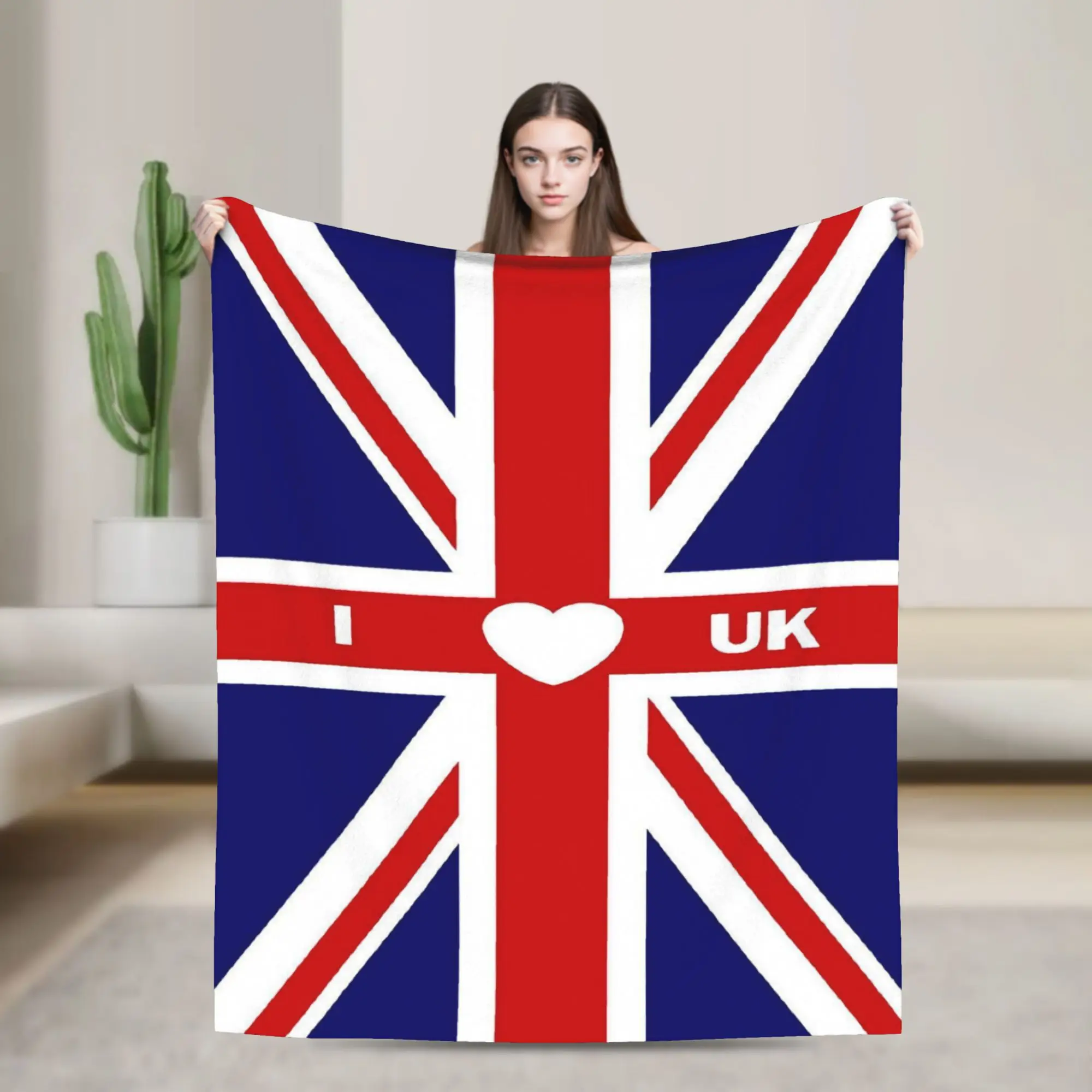 FLAG Flannel Blanket Soft Warm Throw for Kids Bedroom Sofa Bed Christmas Office Car