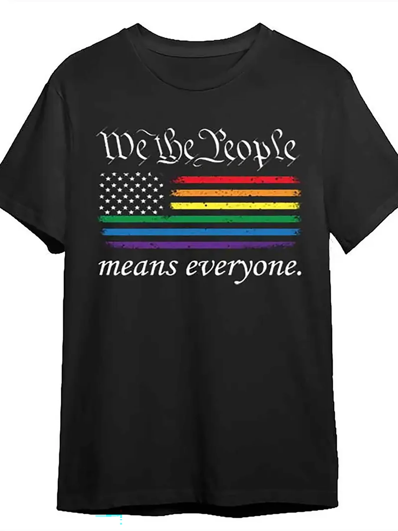 

Men's 1776 American Flag T-Shirt - 100% Cotton Vintage Patriotic, Loose Fit Casual Wear