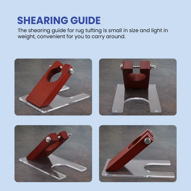 Shearing Guide For Carpet Trimmer Guide To Keep Your Rug Surface Uniform, Solid Acrylic Shearing Guide For Rug Tufting