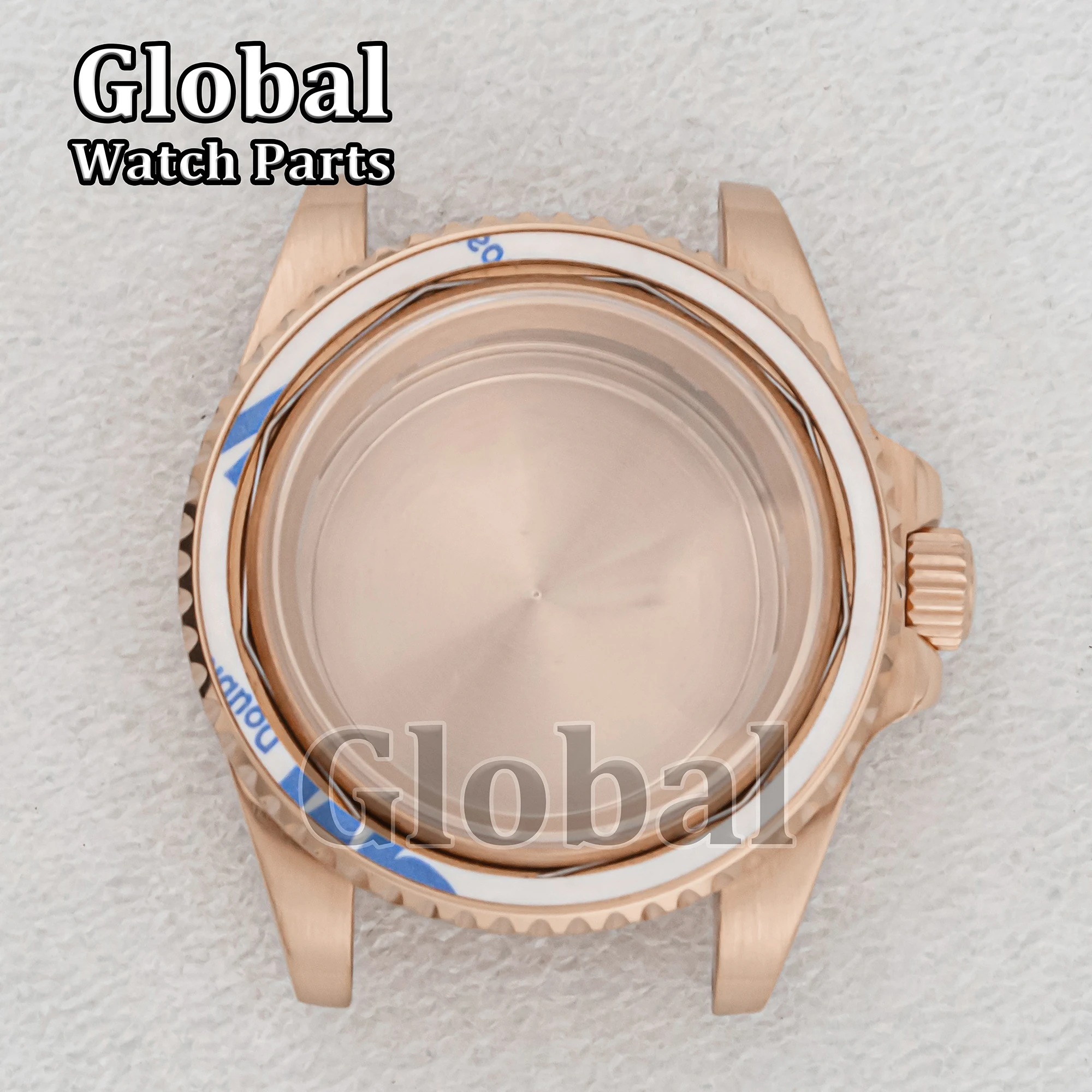 ل SUB GMT 40 مللي متر حافظة ساعة من الفولاذ المقاوم للصدأ الياقوت الزجاج 50 متر مقاوم للماء صالح NH34 NH36 الحركة التلقائية الميكانيكية NH35