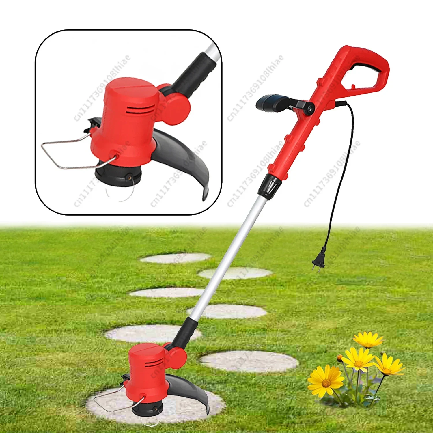 for 25cm Cutting Width Electric Grass Trimmer 380W with Flower Guard DIY & OEM