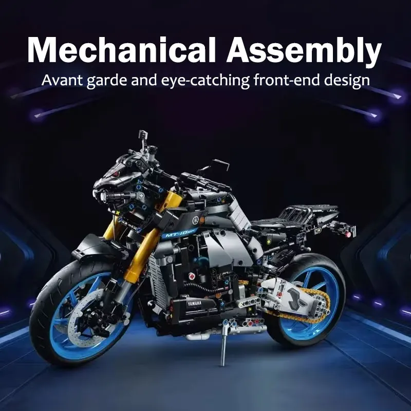 New MOC-42159 Technical Motorcycle Model Building Blocks Advanced Building Set For Adults Bricks Creative DIY Toys Gifts 1478PCS