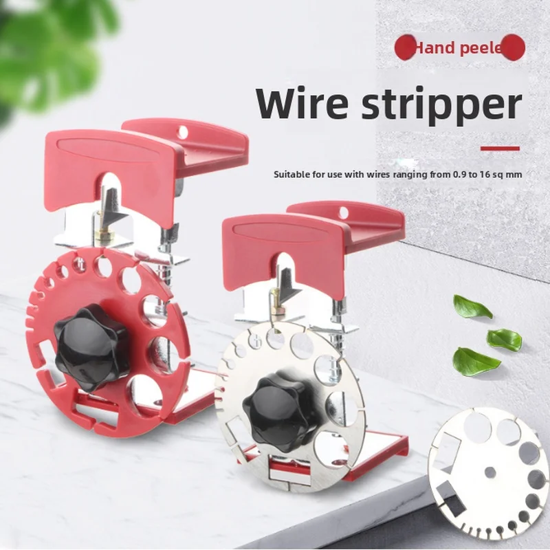 Manual Wire Stripping Machine Portable Cable Stripper Tool Multi‑Hole Hand‑Operated Wire Peeler For Scrap Copper Wire Cable Stri