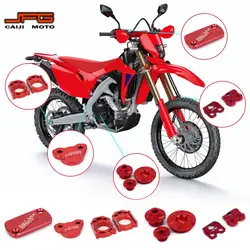 Motorcycle Engine Timing Oil Plug Brake Line Holder Brake Fluid Reservoir Cover Set For HONDA CRF150R CRF250R CRF450R CRF450X