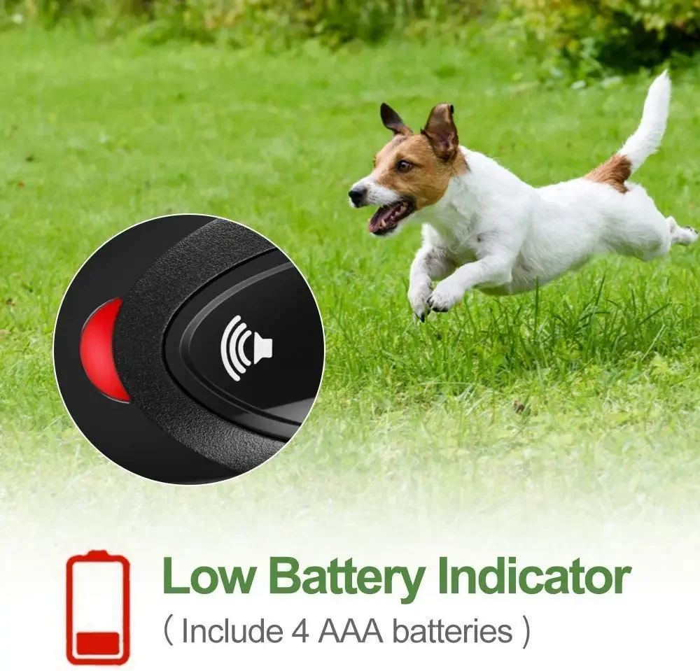 2 in 1 Mini Ultrasonic Dog Repeller Pet Remote Control Anti Barking Dog Stop Barking Training Device Clicker for Dogs Supplies