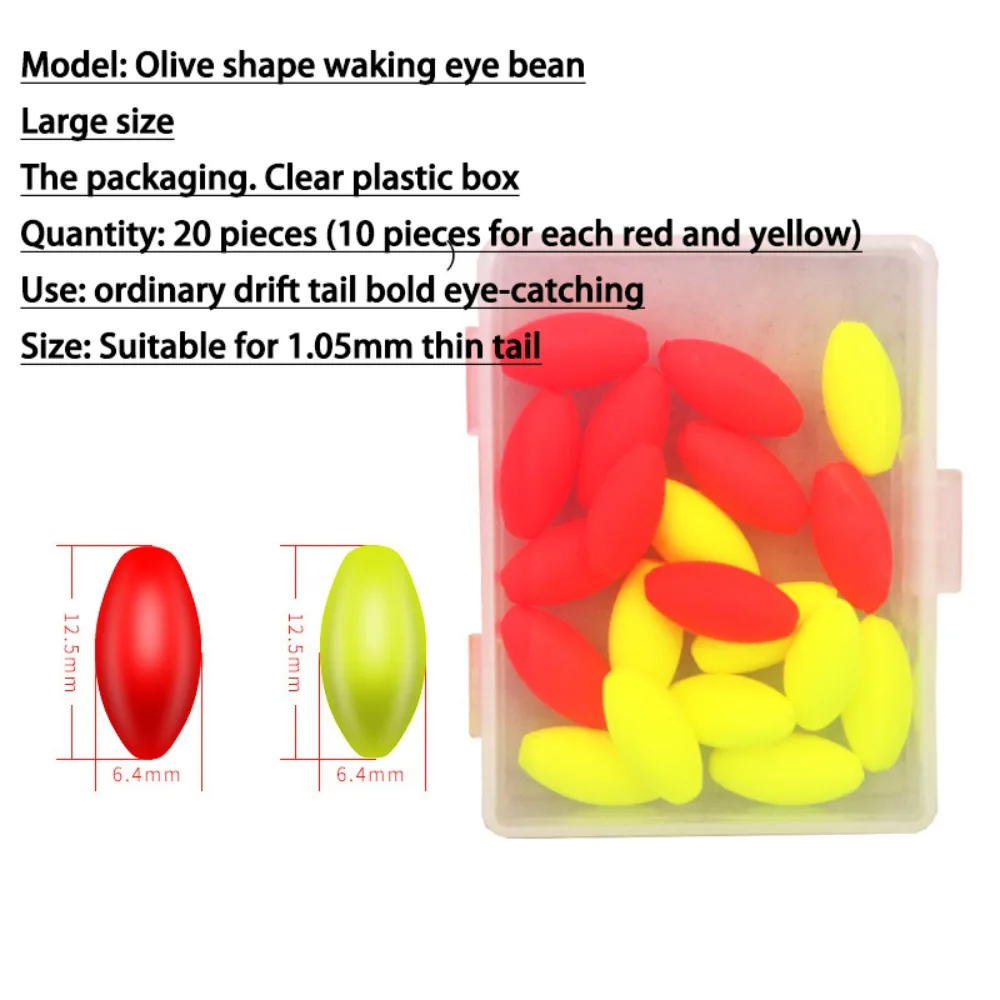 Fluorescent Fishing Floating Bobbers Fluorescent Fishing Float Buoyancy Balls Fluorescent Drift Ball Foam EVA Red DIY