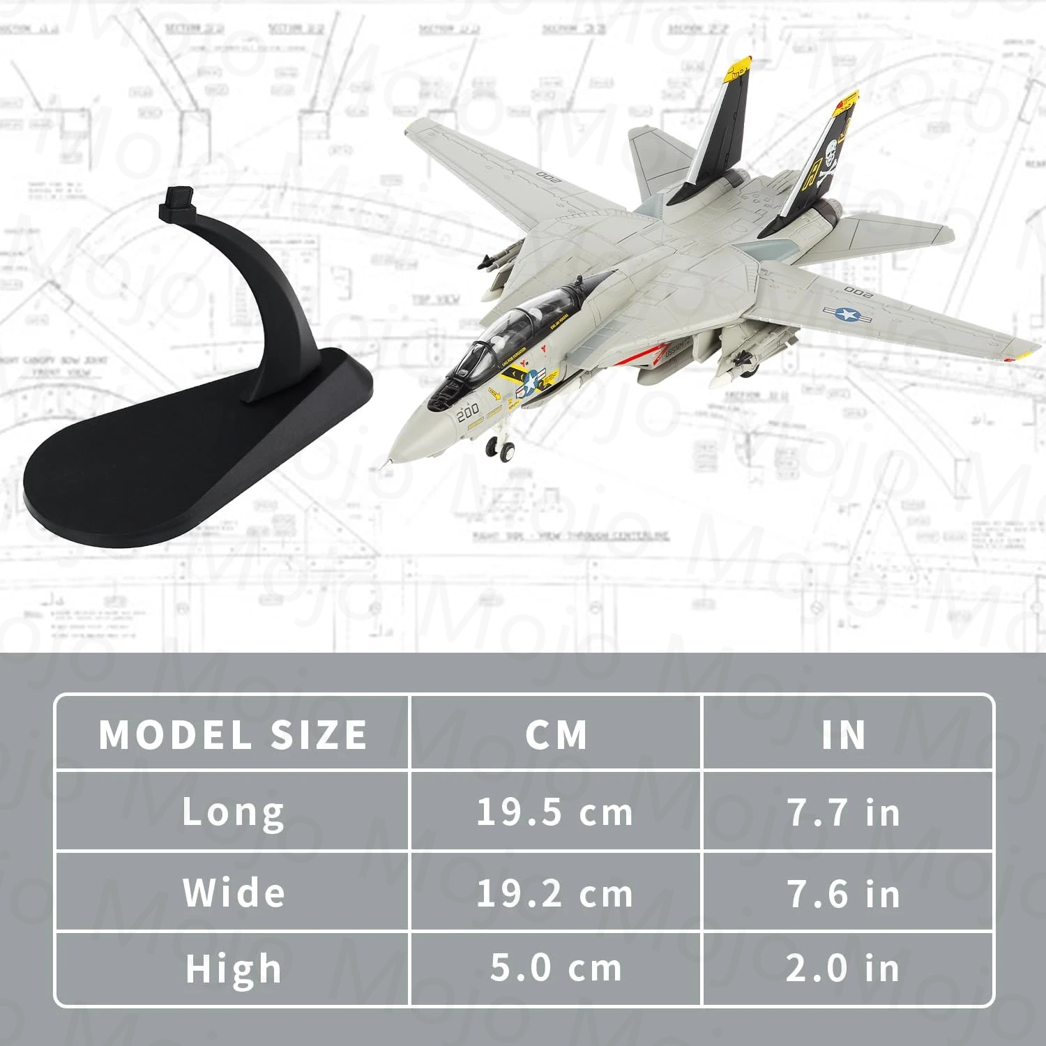 1/100 مقياس WLTK دييكاست USAF F-14A F14A Tomcat الطائرات القتالية VF-84 القراصنة العلم F14 سبيكة لعبة مجسمة جمع هدية
