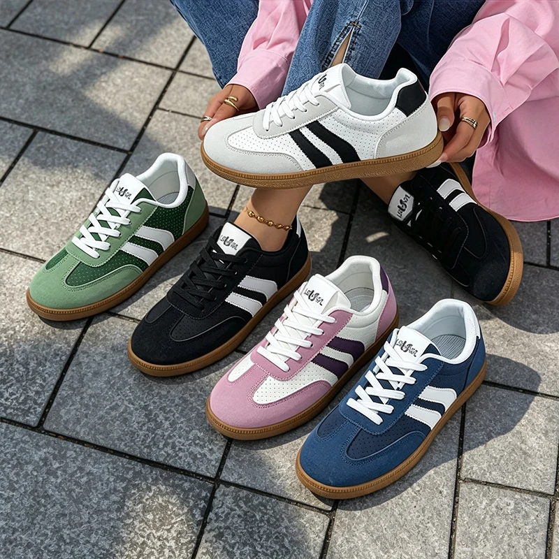 2026 New Retro Lace-Up Versatile Breathable Casual Sports Unisex Round-Toe German Training Shoes
