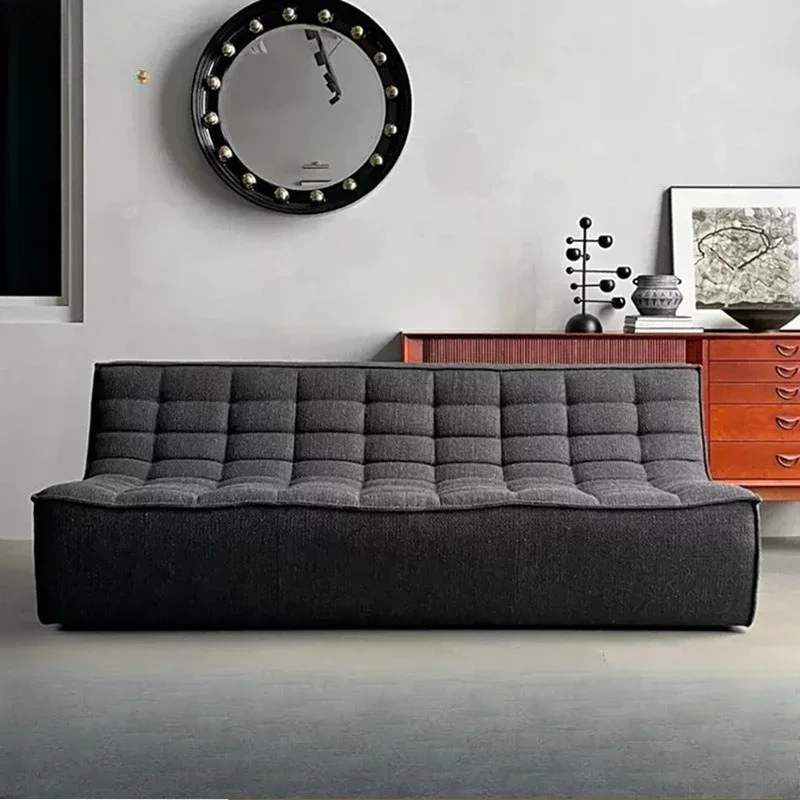 Simple retro designer lazy sofa living room module corner sofa