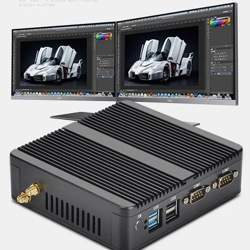 for 12th Gen N150 J5005 Quad Core Industrial Soft Router Dual LAN 2COM Industrial Control Server Gateway Mini PC Host