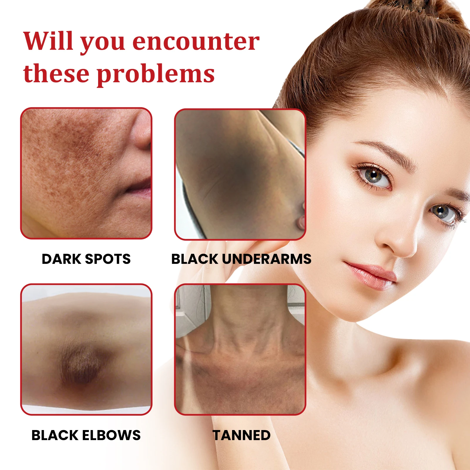 OUHOE Black Spot Repair Cream repairs dull skin, lightens black spots, moisturizes the body and face, and brightens the skin image 5