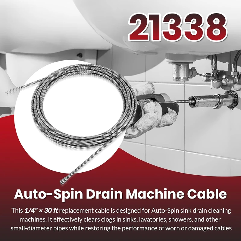 21338 Replacement Drain Cable 1/4