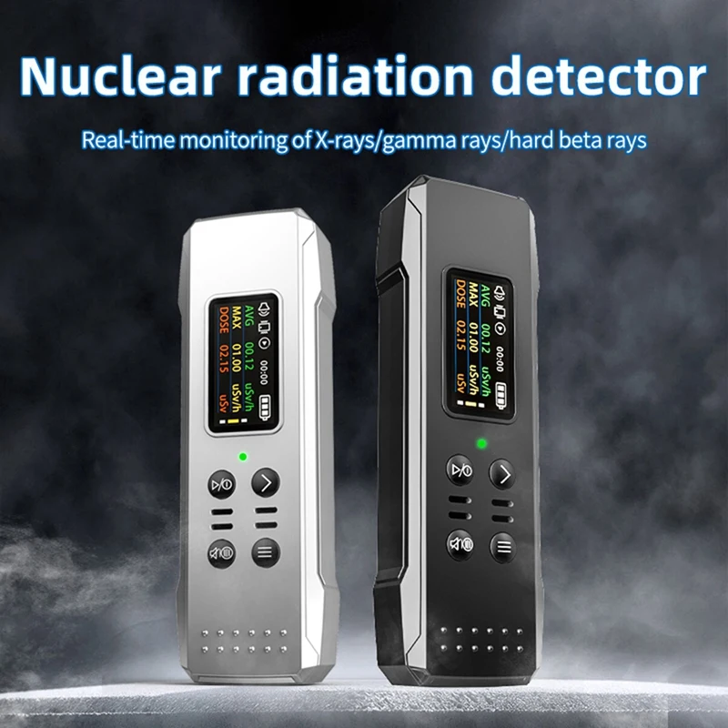 Nuclear Radiation Detector Geiger Counter X Γ Β Ray Personal Radiation Monitor Sound/Flash/Vibration Alarm