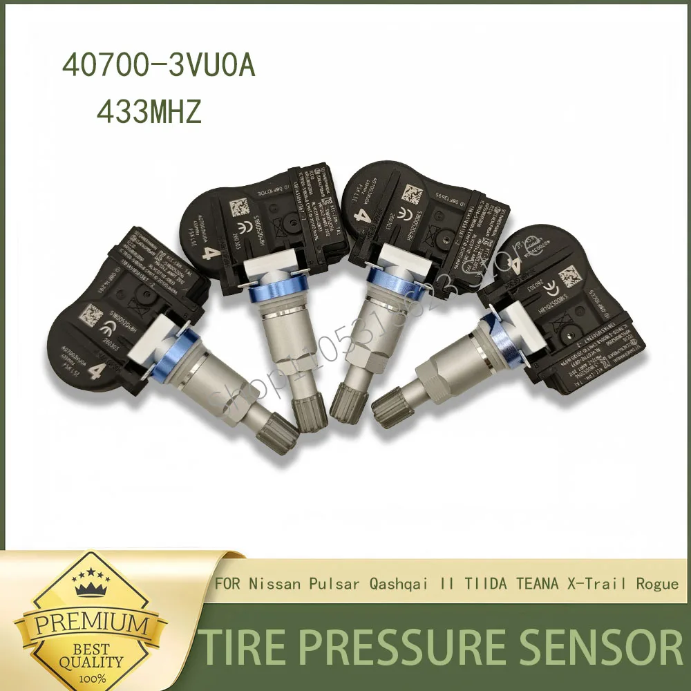 

TPMS Sensor 40700-3VU0A 433MHz FOR Nissan Pulsar Qashqai II TIIDA TEANA X-Trail Rogue Tyre Pressure Sensors 407003VU0A