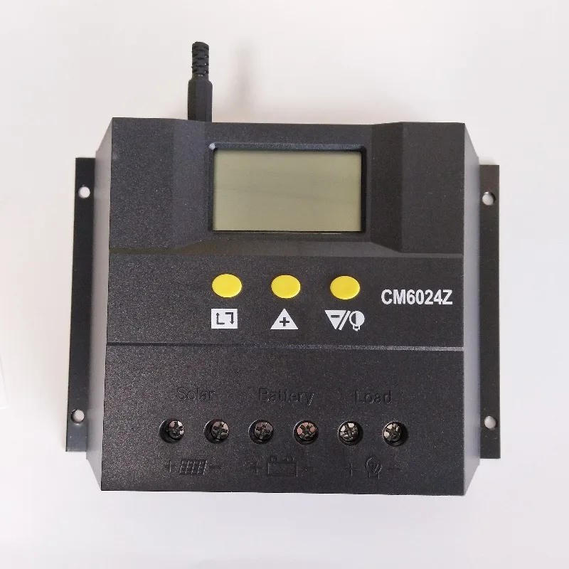 CM6024Z 60A 12V 24V Automotive LCD Panel Battery PWM Solar Charge Controller Solar Home System Indoor Use
