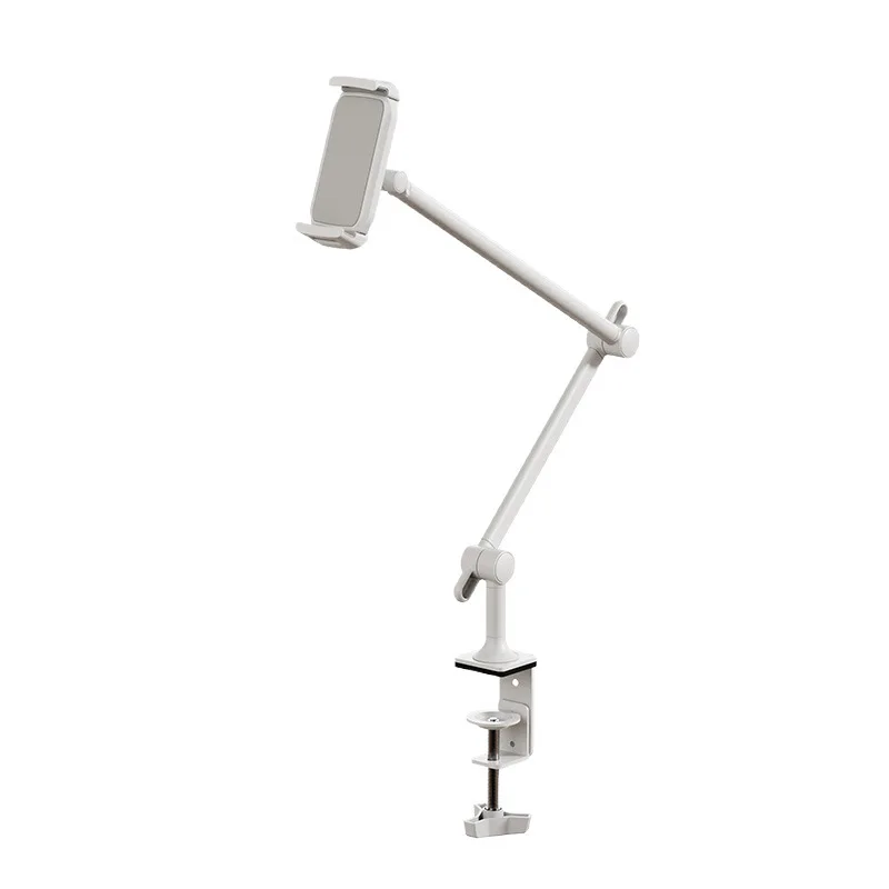

table clip type mobile phone tablet holder, three-arm suspension adjustment, super long length adjustment