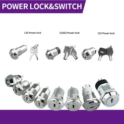 19MMPower Electronic Stainless Steel Phone Switch Lock Key Elevator Station Single&Double Pull 1201/03/04/1601/1901/1902 2 Keys