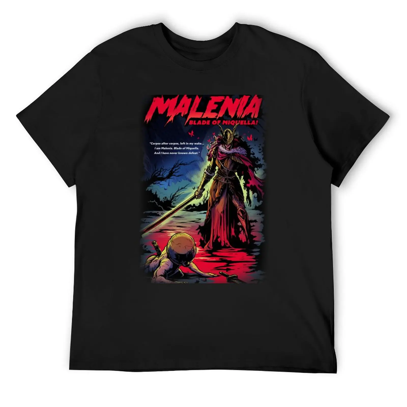 Malenia Blade of Miquella T-Shirt plain plus size tops anime stuff mens clothing