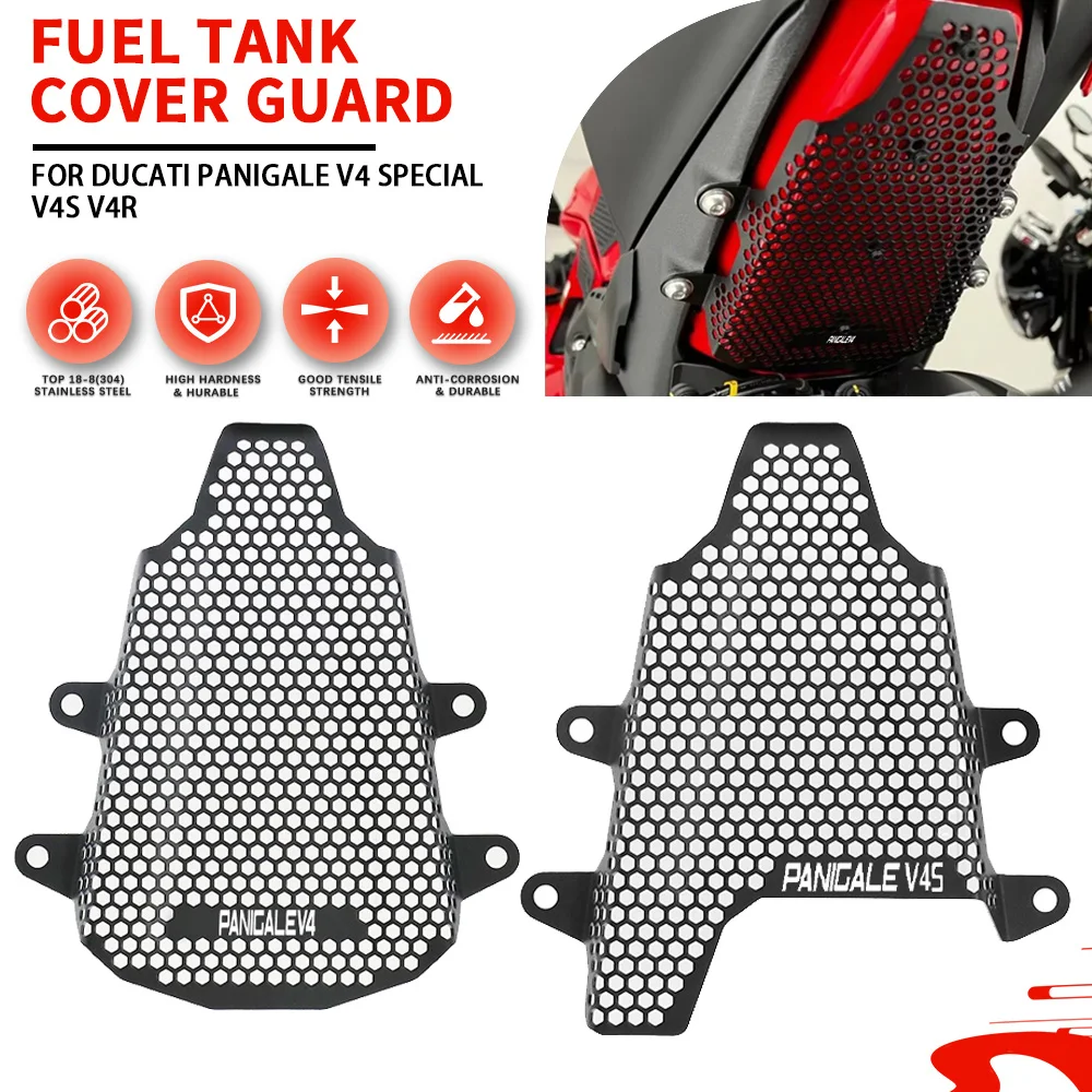 

For Ducati Panigale V4 / S / SP / SP2 / R 2018 2019 2020 2021-2022-2023-2024 Pillion Peg Removal Tank Grille Fuel Tank Guard