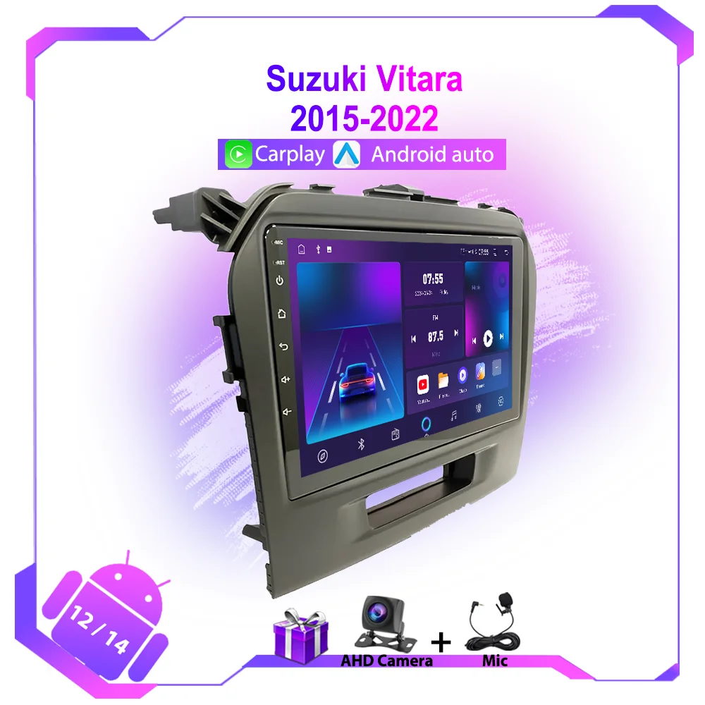 

Car Radio Multimedia Video For Suzuki Vitara 2015-2022 GPS Navigation BT Wireless Carplay IPS Screen Auto Stereo Autoradio 2din
