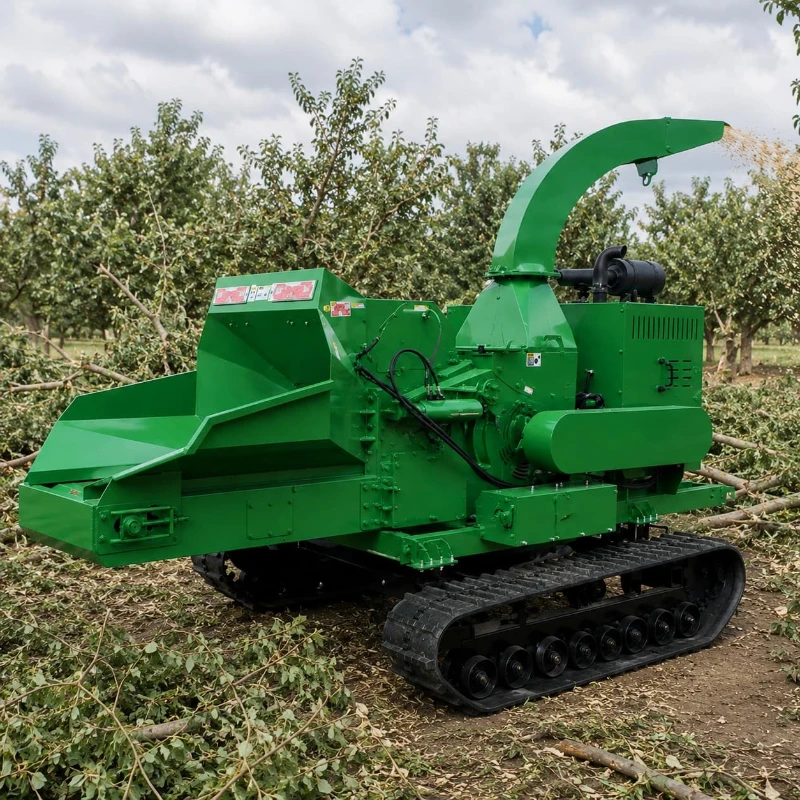 Diesel Wood Chipper Machine Customized High Efficiency Hydraulic Feed for Farm Garden Waste Recycling
