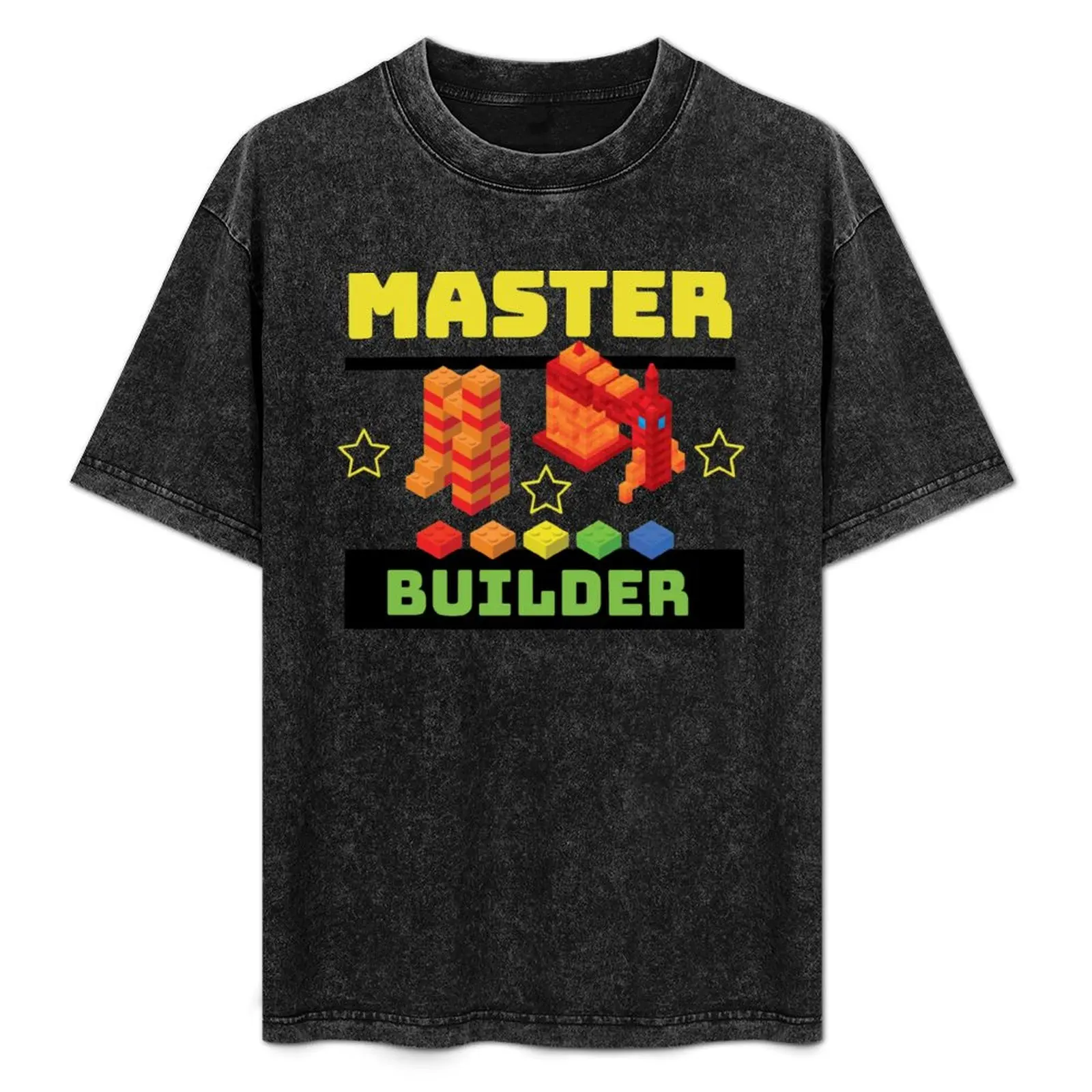 

Master Builder - Building Block Toy Fun Brick Engineer T-Shirt Casual Basic Street Style T-Shirt