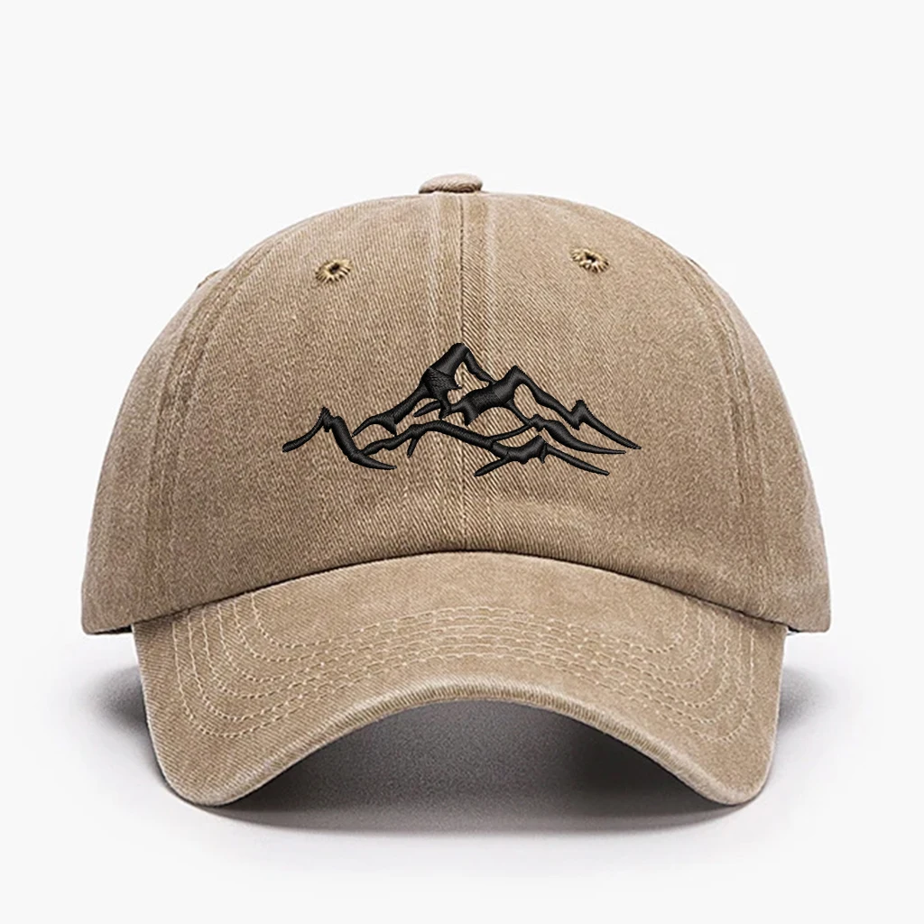 قبعة بيسبول مطرزة من القطن المغسول - حماية من الشمس للجنسين للصيف والمغامرات الخارجية والشاطئ قبعة مغسولة عتيقة