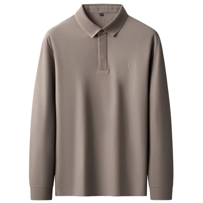 8XL 7XL 6XL 2025 New Fall High End Luxury 100% Cotton Polo Shirt Man Tops Fashion Embroidery Mens Shirts Lapel Loose T-Shirt Men