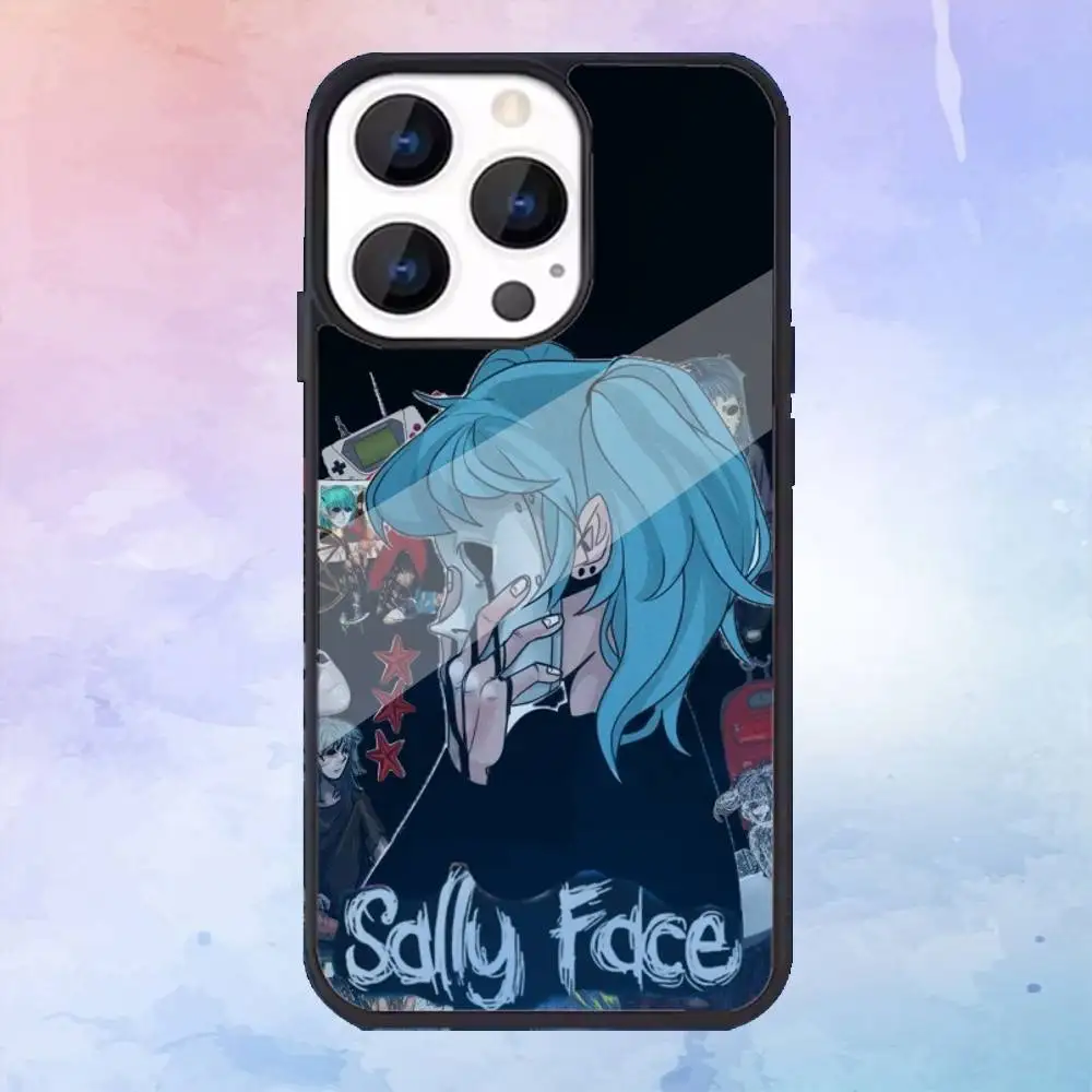 حافظة هاتف كارتون S-Sally Face SF لهاتف iPhone17,16,15,14,13,12,11 Plus، Pro Max Magnetic للشحن اللاسلكي Magsafe