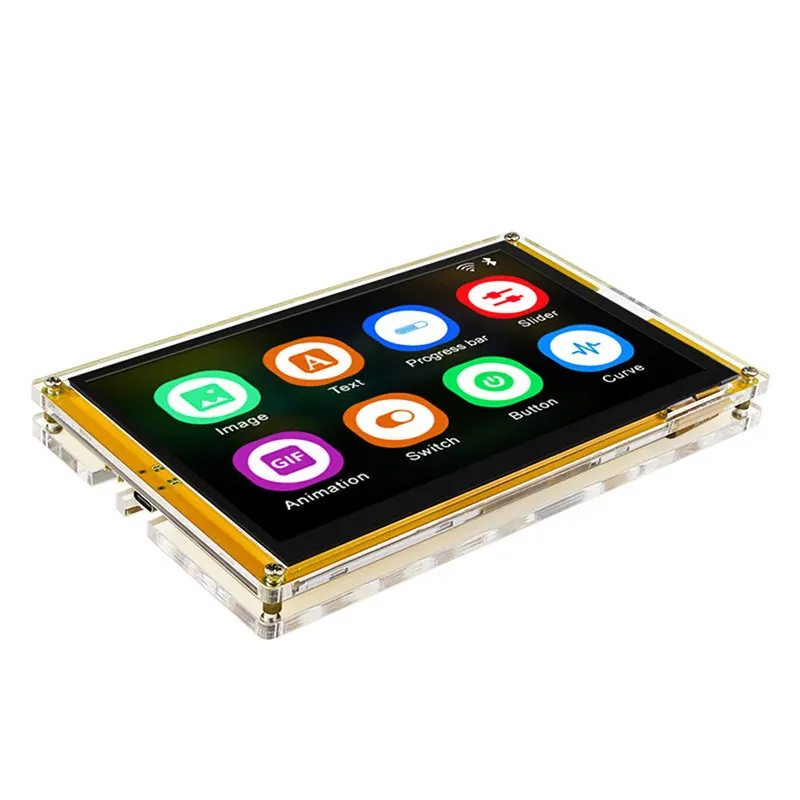 Wi-Fi & Bluetooth development board with 5-inch/7-inch display and onboard module, Type-C port