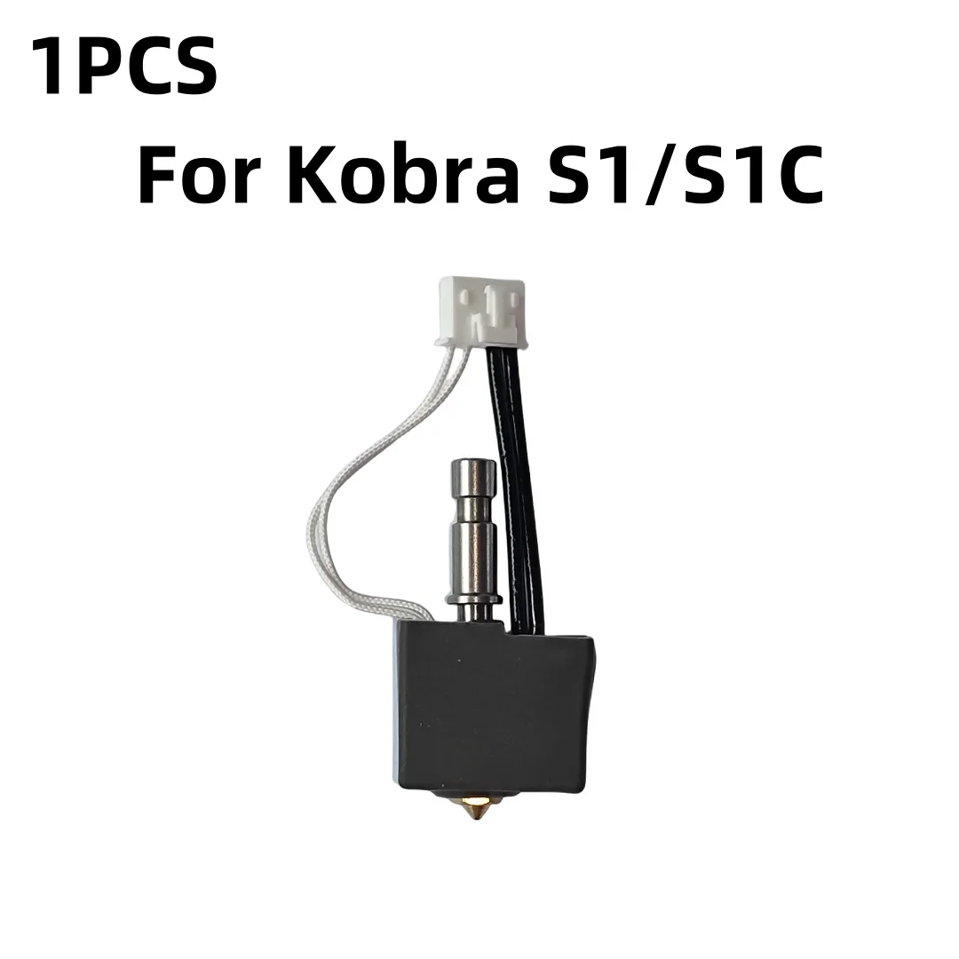 Für Anycubic Kobra S1/S1 Combo Hotend-Kit, verbessert für Kobra S1, Messing, gehärteter Stahl, Düse, Druckkopf 0,2 0,4 0,6 0,8 mm