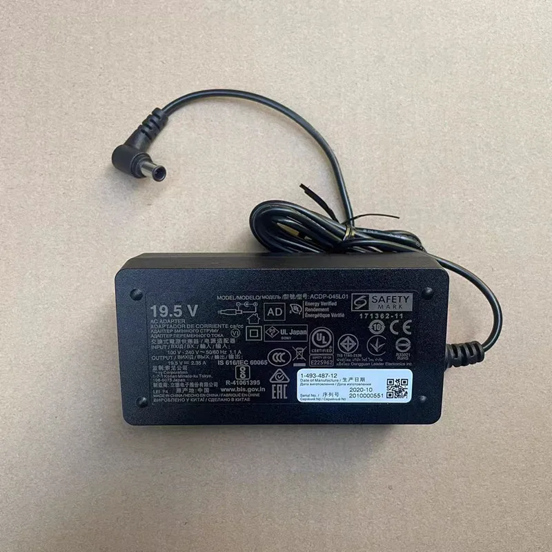 Original ACDP-045L01 19.5V 2.35A AC Adapter Charger for Sony TV Monitor Power Supply Genuine