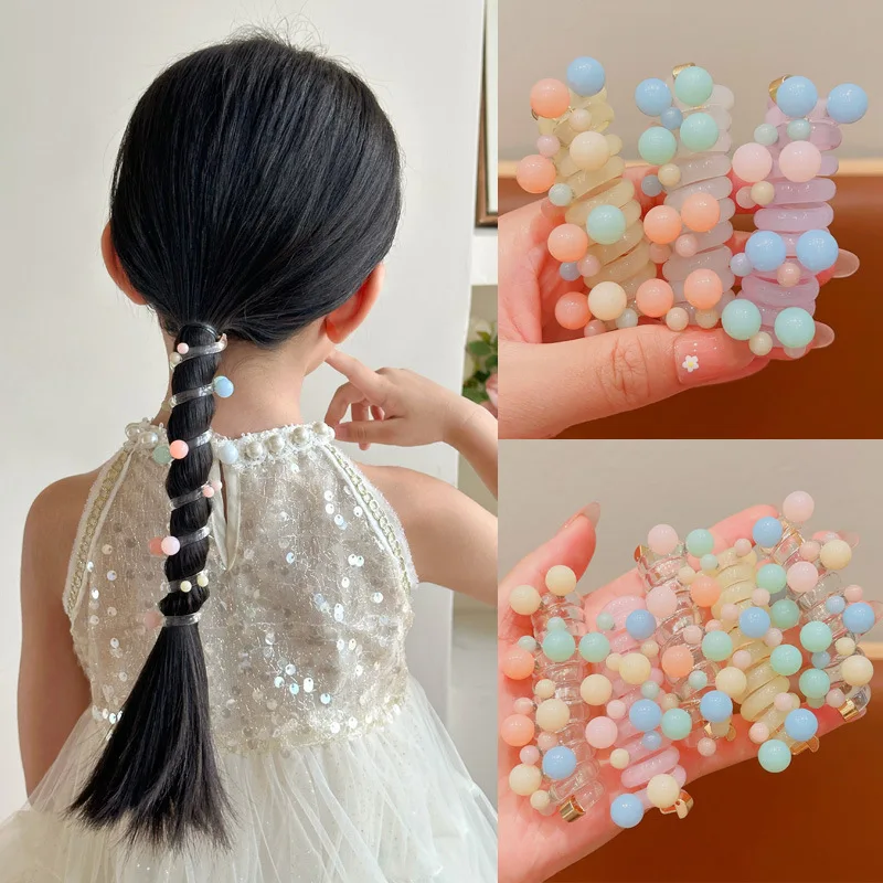 

Hair Loop, High Elasticity Headband, High Ponytail Braided Hair Artifact, Telephone Cable, High-end Headwear Accessory