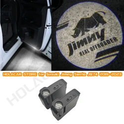 2Pcs Car Door Emblem Light Logo Welcome Lamp Wireless Laser Projector LED Sensor Lamps For Suzuki Jimny JB64 JB74 2019 2024