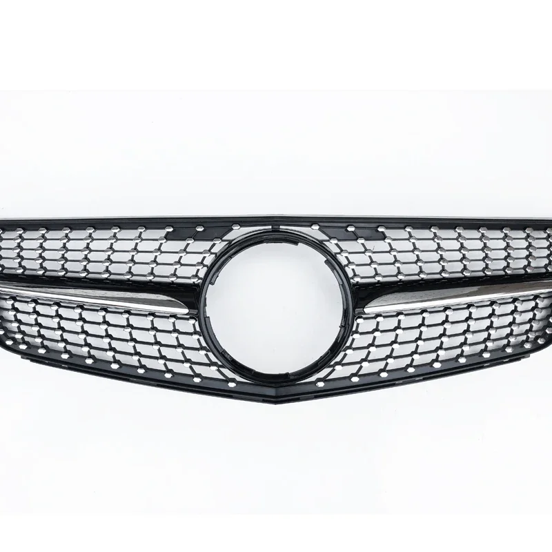 Factory directly Sale Abs Black Car Front bumper diamond grille For Mercedes Benz C-CLASS W204