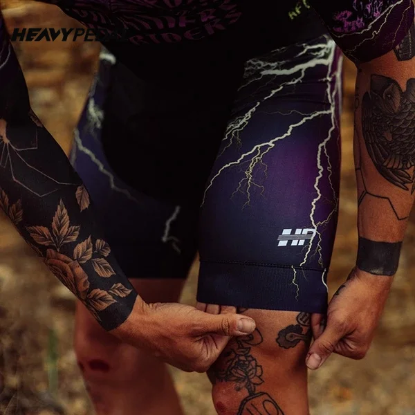 Heavypedal Cycling Bibs Shorts Mountain Bike Breathable Mens 16D Gel Padded Ropa Ciclismo Bicycle Pants Wear