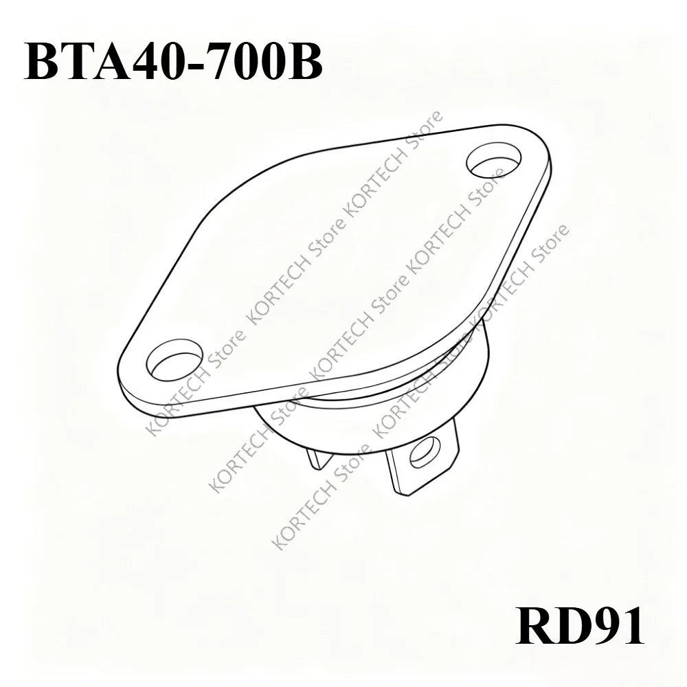 2PCS  Original brand new  BTA40-700B BTA40 TRIAC 700V 40A RD91