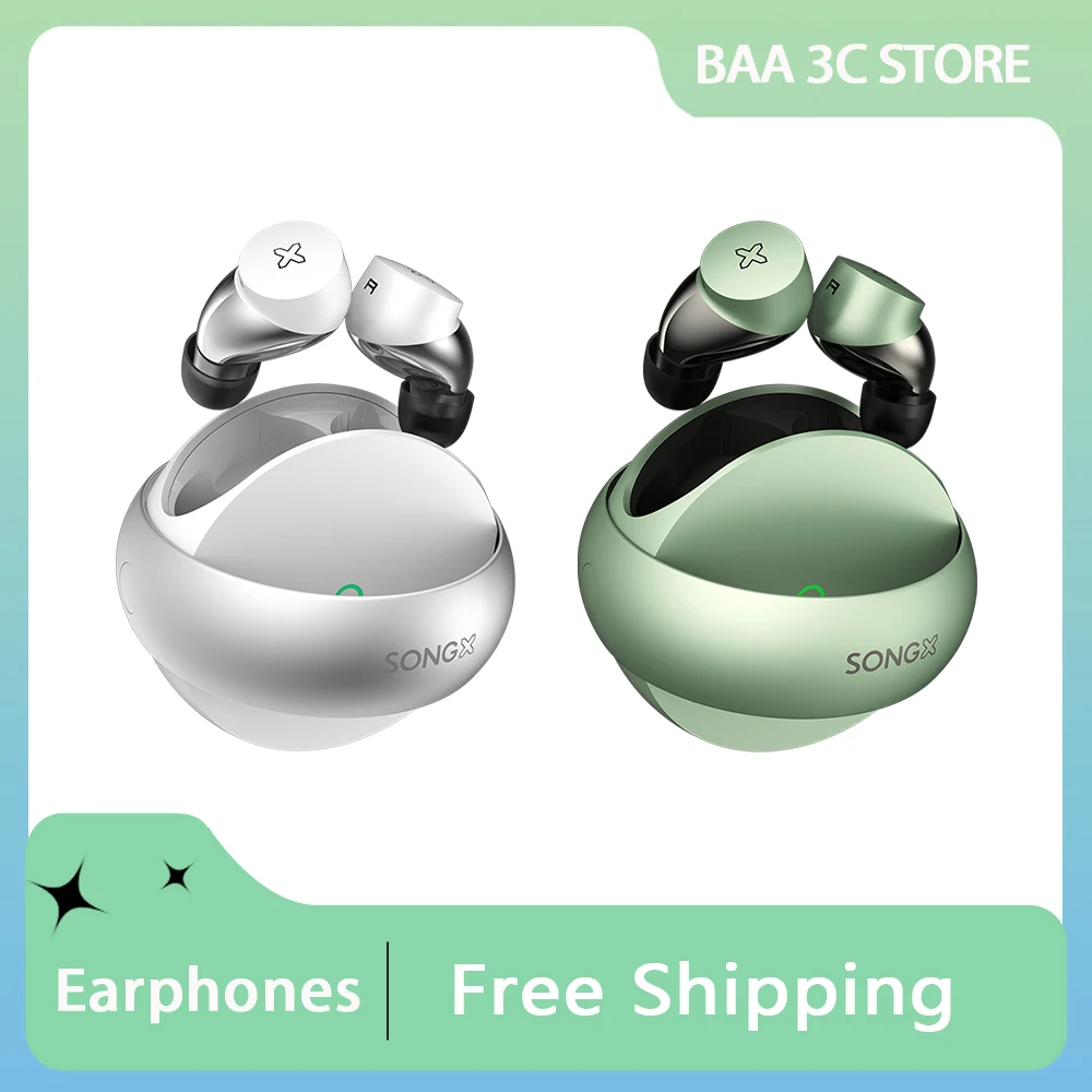 SONGX SX06 Earphones True Wireless Waterproof Noise Reduction Earbuds Bluetooth TWS 5.0 in-Ear Headphones PC Gaming Accessories